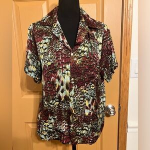 TINY x Anthropologie button down blouse.